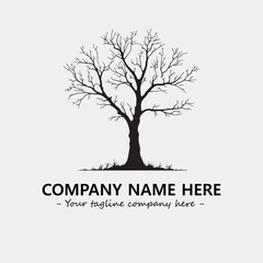 Obraz premium Tree Silhouette Logo Company Design Illustration Vector Graphic Image