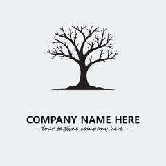 Tree Silhouette Logo Company Design Illustration Vector Graphic Image