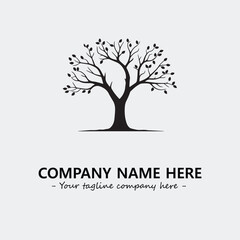 Tree Silhouette Logo Company Design Illustration Vector Graphic Image