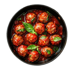 savory meatballs simmering rich sauce basil