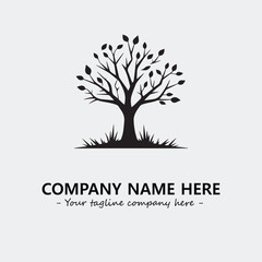 Obraz premium Tree Silhouette Logo Company Design Illustration Vector Graphic Image