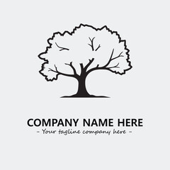 Tree Silhouette Logo Company Design Illustration Vector Graphic Image