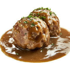 savory meatballs rich gravy herbs