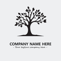 Tree Silhouette Logo Company Design Illustration Vector Graphic Image
