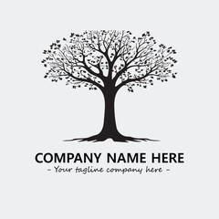 Obraz premium Tree Silhouette Logo Company Design Illustration Vector Graphic Image