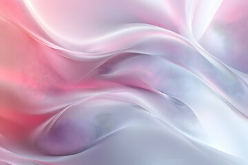 Obraz premium Soft Flowing Abstract Textile Design in Gentle Pink and White Shades