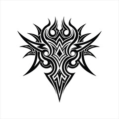  Tribal Pattern Tattoo Vector Art Design Silhouette Illustration