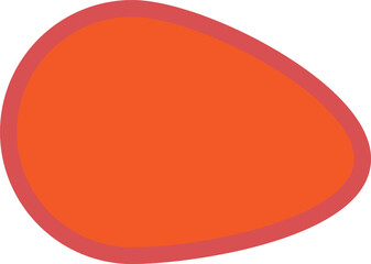 geometric oval shape icon  