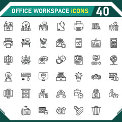 Office Workspace Icons
