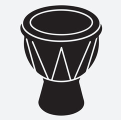 tambura silhouette vector art illustration