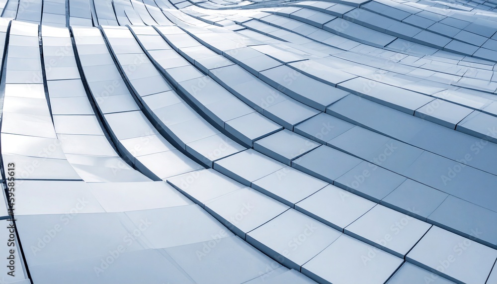Poster dynamic architectural waves modern structure abstract design urban environment aerial view innovativ