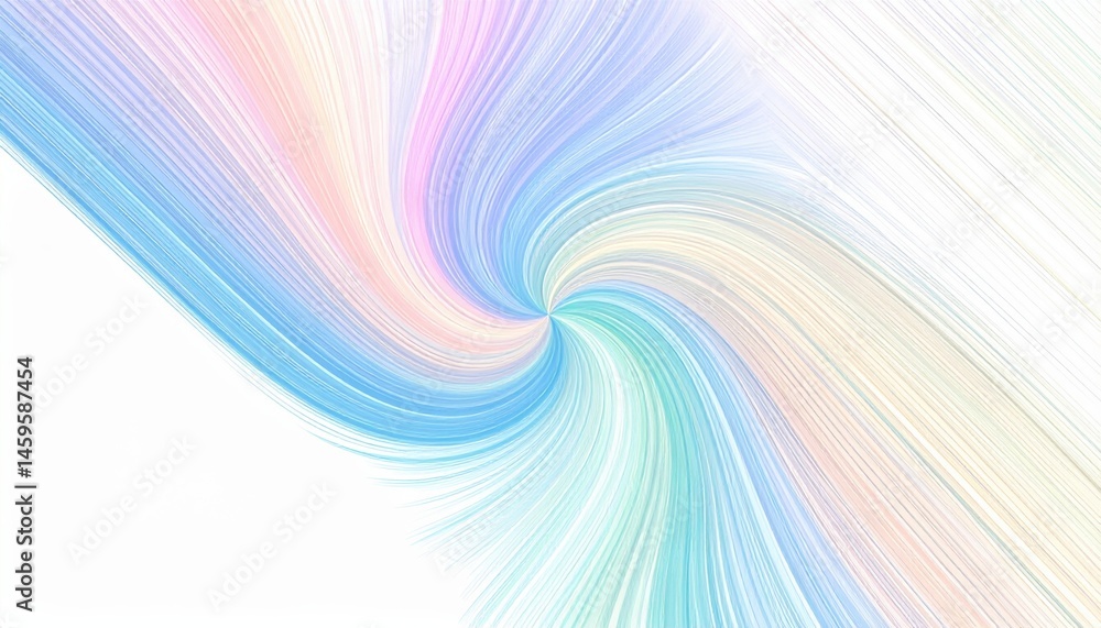 Poster dynamic swirl of pastel colors abstract art digital creation soft background artistic perspective ae