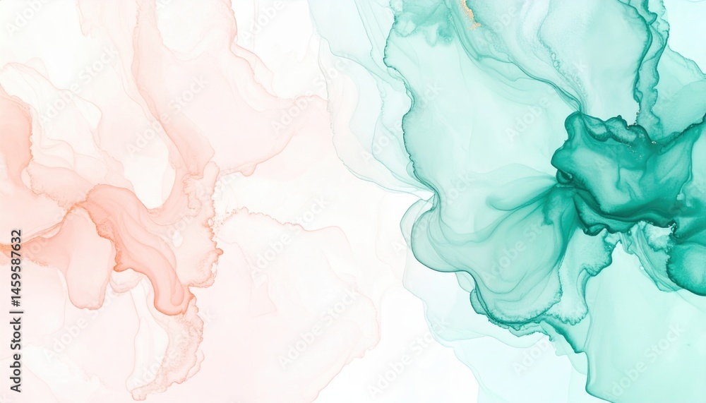 Poster fluid art creation abstract background digital artwork soft color palette contemporary artistic expr