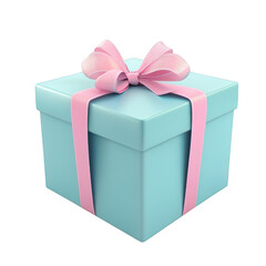 Obraz premium Present with ribbon and bow isolated on transparent background