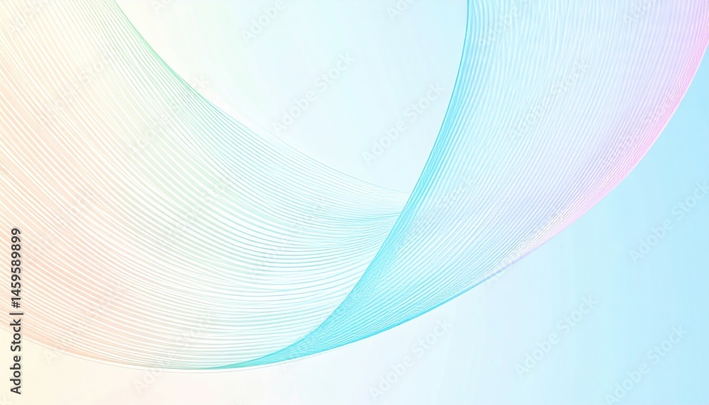 Poster dynamic abstract lines and curves digital space graphic design modern aesthetic top-down view visual