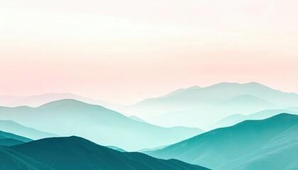 Fototapeta premium Serene mountain landscape at dawn nature photography tranquil environment aerial view natural beauty