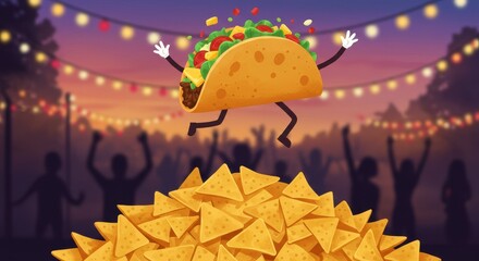 Taco Fiesta: A Jumping Taco Celebration!