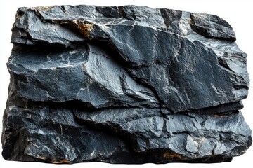 Dark Grey Rock Texture, Isolated, Studio Shot, Background, Construction