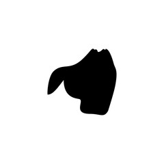 Superhero cape silhouette 