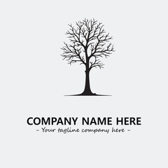 Tree Silhouette Logo Company Design Illustration Vector Graphic Image