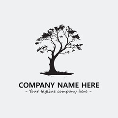 Obraz premium Tree Silhouette Logo Company Design Illustration Vector Graphic Image
