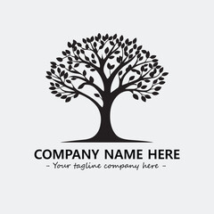 Obraz premium Tree Silhouette Logo Company Design Illustration Vector Graphic Image