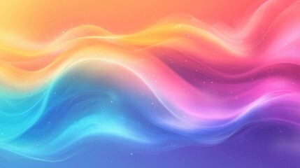 Vibrant, flowing waves of pastel colors