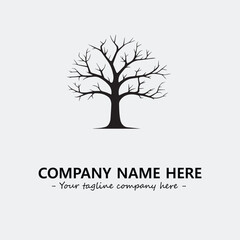 Tree Silhouette Logo Company Design Illustration Vector Graphic Image
