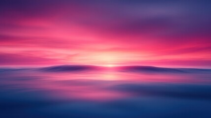 Obraz premium Vibrant sunset over a sea of clouds