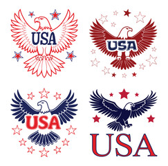 Obraz premium Patriotic Eagle Art Designs United States