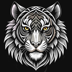 tiger head vector