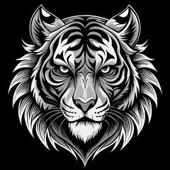 tiger head vector