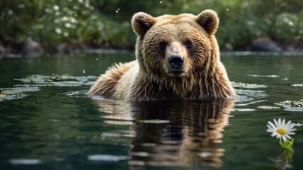 Fototapeta premium Sunset Riverview Patio