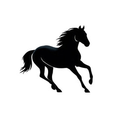 Obraz premium Majestic dark horse on transparent background free