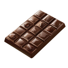 Obraz premium Delicious milk chocolate bar with hazelnuts a tempting treat