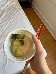 ethical nutrition after illness after diarrhea and vomiting from intestinal viruses steamed...