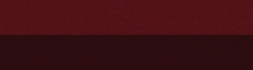 Panorama Dark red Background,Hi-tech Digital and Ai Concept design,Free Space For text in put,Vector illustration.