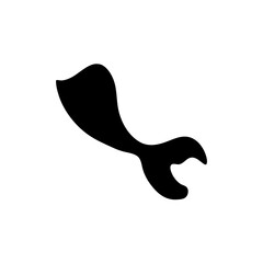 Mermaid tail silhouette 