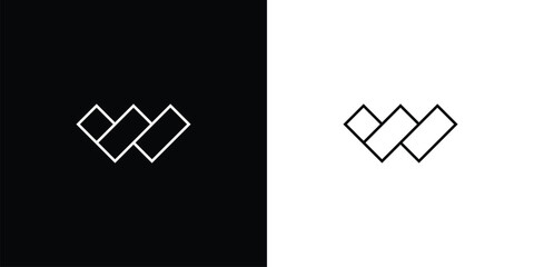  Modern and simple  W  logo design