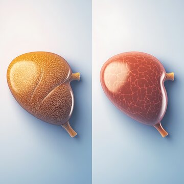 **Side-By-Side Comparison Of Normal And Fatty Liver In A Clean Medical Setting. --V 6.1 --S 50 --Raw** - @Darya (Relaxed) -# Create, Explore, And Organize On [Midjourney.Com](<Https://Midjourney.Com/I