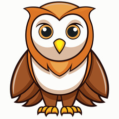 owl, cartoon, bird, animal, vector, illustration, cute, nature, icon, character, drawing, art, design, fun, funny, feather, flying, beak, brown, happy, wing, symbol, eyes, pet, comic