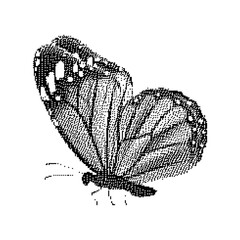 Pixel art butterfly. Animal vector illustration.
