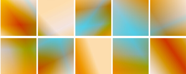 Naklejka premium Abstract blurred gradient background in bright colors. Colorful smooth illustration