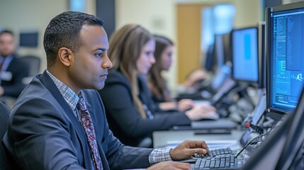 Proactive Cyber Threat Analysis Team Working Together to Safeguard Data Security