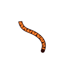 Tiger tail icon vector illustration
