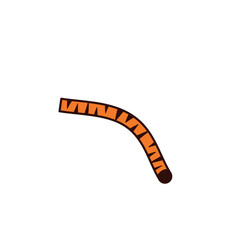 Fototapeta premium Tiger tail icon vector illustration
