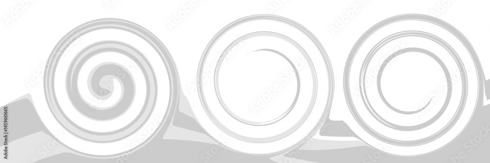 Aufkleber vector gray line background curve element with white space for text and message design, overlapping 