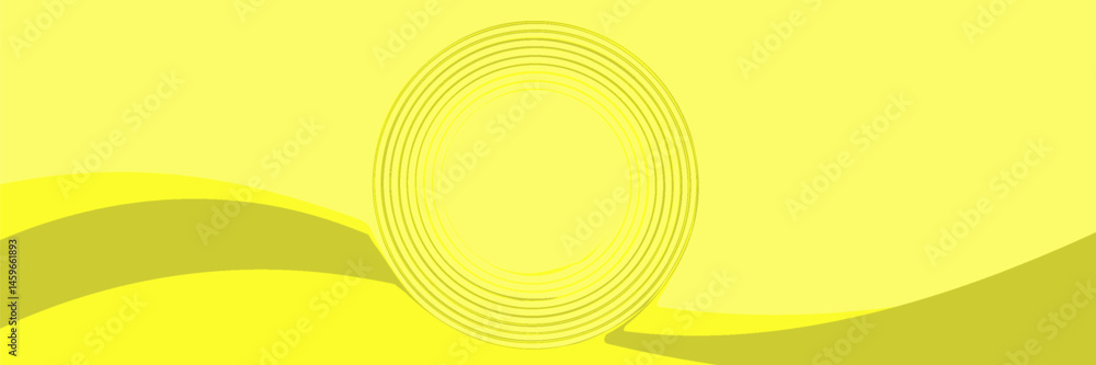 Aufkleber vector yellow line background curve element with yellow space for text and message design, overlappi