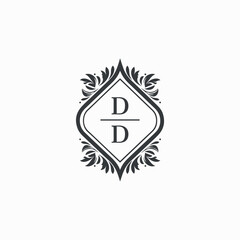 DD Initials Wedding Logo Vector Art  Icons  and Graphics