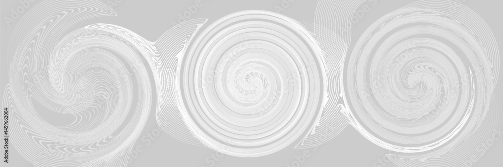 Poster white abstract background with circle lines. geometric stripe line art design. linear pattern. moder